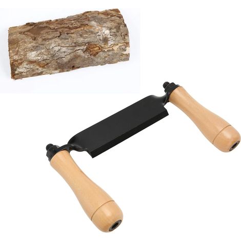 Couteau à Dessiner, Couteau à Tirer Droit, Lame en Acier Manche en Bois Outil De Rasage Poli à Haute Dureté pour Meubles en Bois en Rondins (1/5)