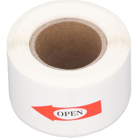 1 rouleau d'étiquettes thermiques pour câbles, imperméables, résistantes à l'huile et sans encre, pour l'ingénierie des communications par fibre optique (blanc). (1/5)