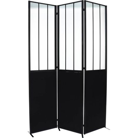 Paravento atelier in metallo e vetro h170cm - Atmosphera créateur d'intérieur (1/4)