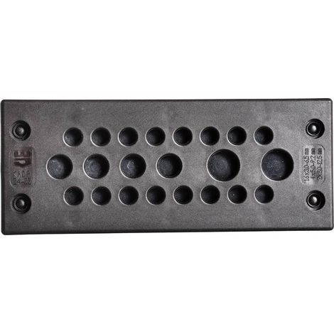 Jacob F305-9240-03 Plaque de traversée de câble Ø max. des bornes 15.9 mm Polyamide noir 1 pc(s) W500871 (1/2)