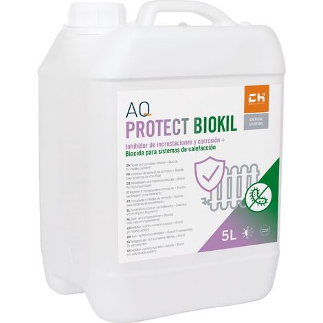AQ PROTECT BIOKIL - Inhibidor de Incrustaciones, Corrosión y Biocida para Sistemas de Calefacción 5L  Bricoprofesional