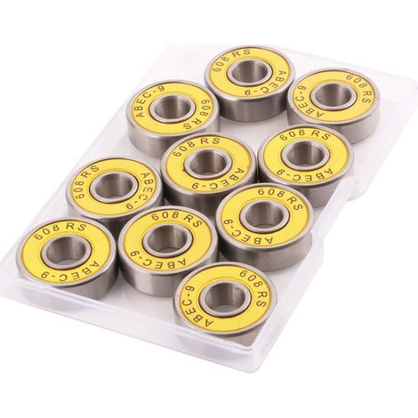 10 cuscinetti a sfera ABEC 9 senza attrito per pattini in linea (1/5)