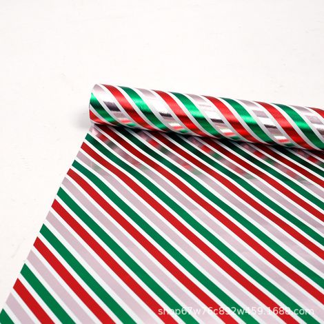Rouleau de papier métallisé grand format (43 cm x 3 m), papier cadeau de Noël, ensemble de papier cadeau