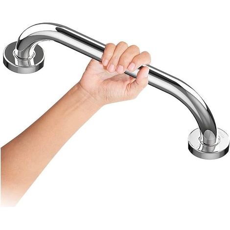 25cm Toilet Grab Bar, Chrome-Plated Stainless Steel Grab Bar for Bathroom, Shower Handle, Bath Handle, Bathroom Grab Bars (1/5)