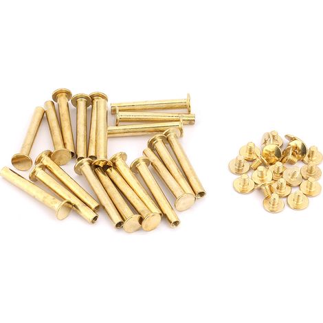Lot de 20 rivets à tête plate M5 pour albums de livres et loisirs créatifs (M535) (1/5)