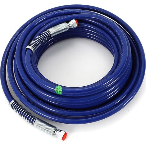 15m Hochdruckschlauch Airless Lackiergerät Spritzgeräte Farbspritzpistole Sprühschlauch Hochdruckschlauch Blau 3300 Bar
