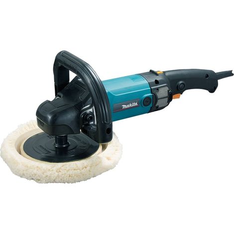 Lucidatrice auto Makita 9237CB con disco abrasivo Ø 180mm