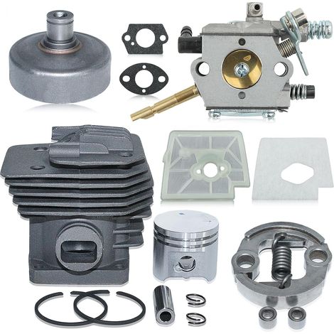 Kit cilindro pistone LinDuxe da 38 mm per Stihl FS160 FS220 FS280 con set di cuscinetti del tamburo della frizione, base del filtro dell'aria, guarnizione del carburatore di ricambio 41190201204 41191 (1/4)
