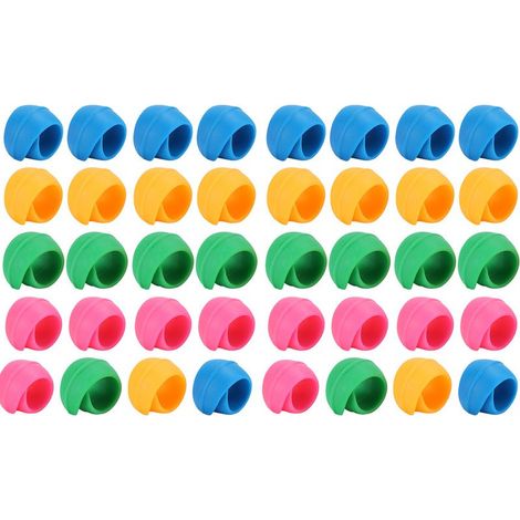 Set mit 40 farbenfrohen Silikon-Spulenclips für Nähgarnzubehör (1/5)