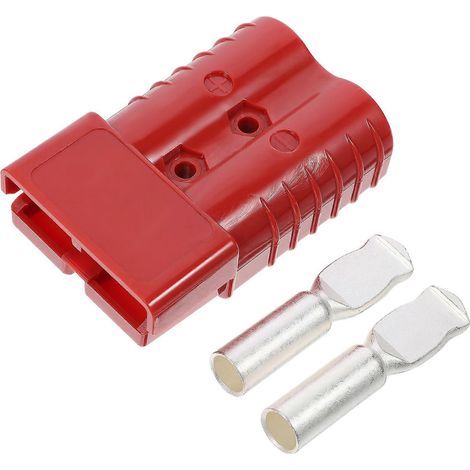Connecteur extérieur premium 350 A 600 V pour alimentation CC, caravane solaire, 2 contacts (rouge)-10.80X7.00X3.20CM-Red (1/4)