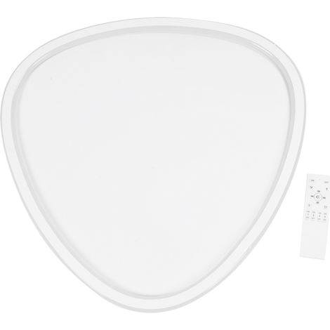 Plafonnier LED Triangle Moderne Design Épuré 40cm Aluminium Fer Silicone Télécommande APP Dimmable Blanc Chaud Neutre Salon Chambre (1/5)