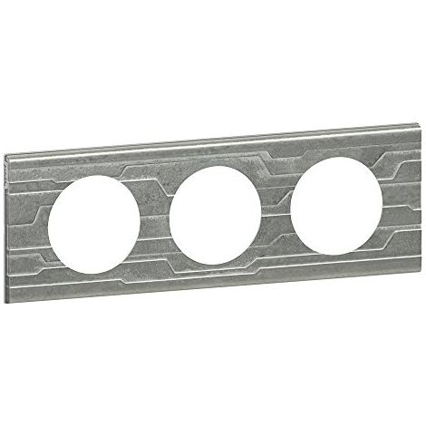 LEGRAND CÉLIANE PLAQUE MATIÈRES TRIPLE FURTIF - 069043