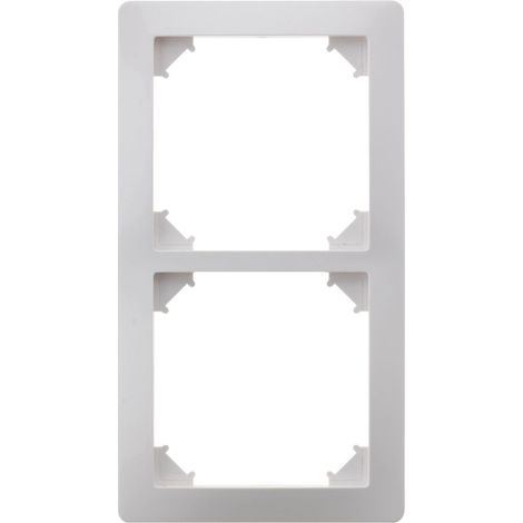 Double plaque de finition - Blanc - Orys - Zenitech