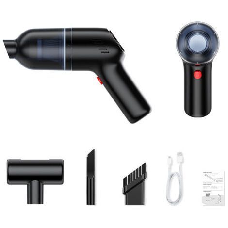 Aspirateur à Main sans Fil, 120W 8000Pa Aspirateur Voiture Puissant, 2200mAh Rechargeable Aspirateur de Table avec Filtre HEPA Lavable, Aspirateur Main pour Voiture, Maison, Bureau (1/5)