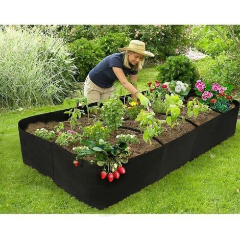 FENOPLASTICALit surélevé rectangulaire 0,9 x 1,8 m, sac de lit surélevé en tissu Br-Life (1/2)