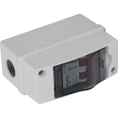 Disjoncteur miniature DC 2P 1000V 10A étanche IP65 pour installation photovoltaïque solaire (1/5)