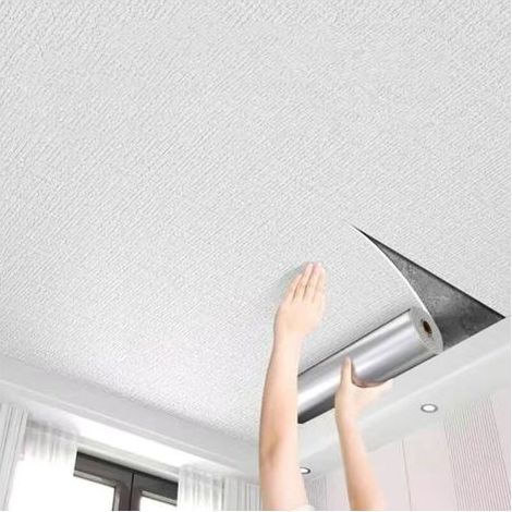 rollen selbstklebende deckenplatten 50 cm x 5 m xpe schaumstoff deckenpaneele flexibel leicht zuschneidbar (1/5)