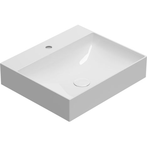 Lavabo en céramique 55x47 cm Globo T-EDGE B6R55BI  Blanc - Céramique