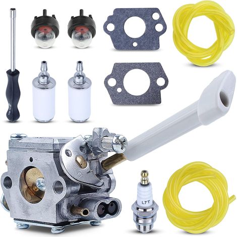 Carburador y herramientas de ajuste para soplador de mochila LinDuxe RY08420A para Ryobi BP42 RY08420 con línea de filtro de combustible, repuestos para 308054079 530069247 (1/3)