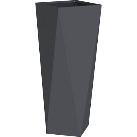 Maison Exclusive - Jardinera Antracita 30 x 30 x 75 cm Acero