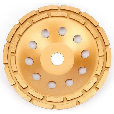 Diamant Meule 230 x 22,23 mm - Turbo Diamant Meule Boisseau pour Béton, Granit, Pierre, Marbre, Pierre, Maçonnerie, Brique, Crépi, Béton ciré