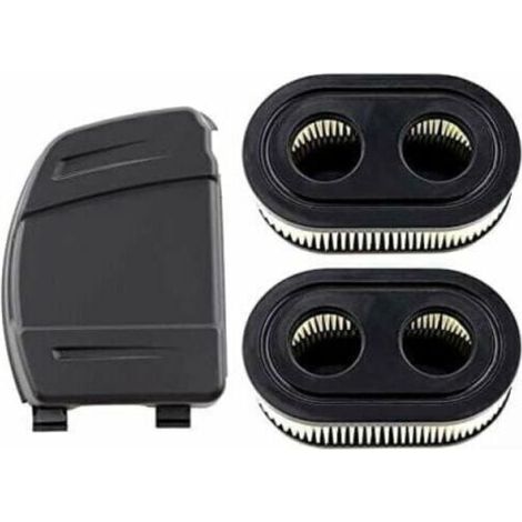 Filtre à air double pour moteurs Briggs & Stratton 550E à 675IS – Lot de 2 filtres + cache, remplace 594106, 798339, 798452, 593260