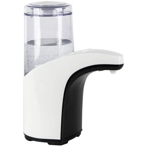 Distributeur savon liquide , distributeur gel hydroalcoolique automatique sans contact infrarouge, Capacité 300ml, Plastique, 8x19x15 cm, blanc (1/5)