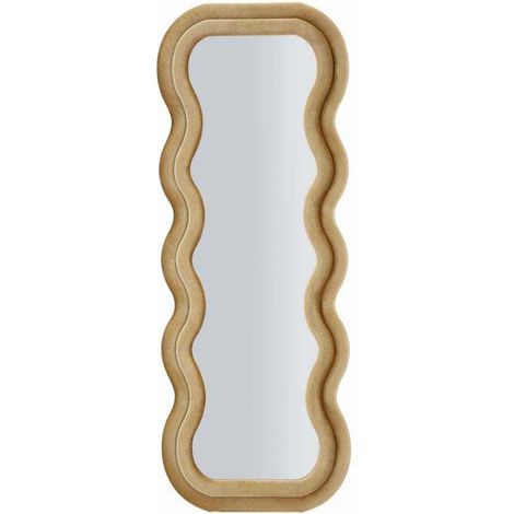 Mauro-Ferretti Miroir mural élégant 60x160 cm Velours doré (1/4)