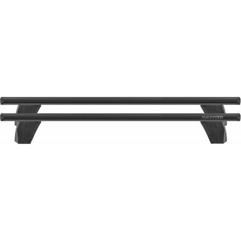 Barras de techo MENABO Delta - Seat Ibiza II, 3 puertas, modelo 1993-2002 - Aluminio Negro - 1190 mm