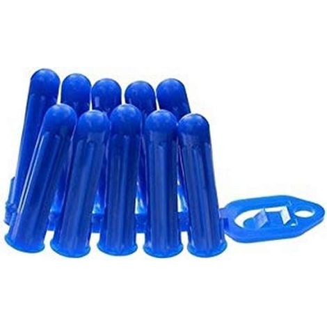 Cheville Aggrip, 10mm, Bleu, Boîte de 40