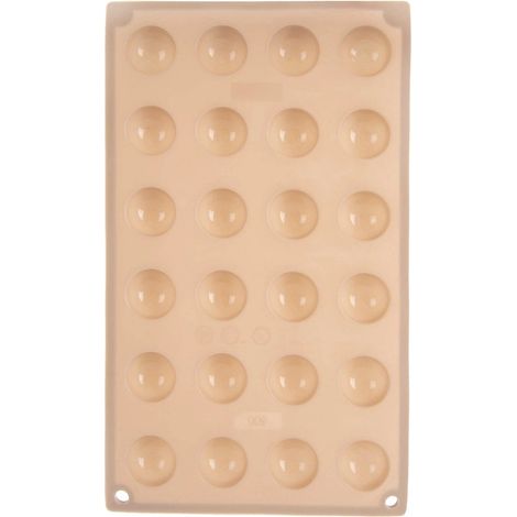 Silicone Candy Mold, Beige, 24 Pralines, 30x17.5 cm (1/5)