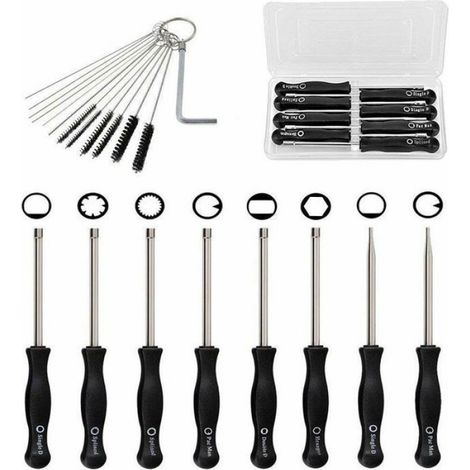 Outil réglage carburateur 2 temps, kit nettoyage moteur (1/4)