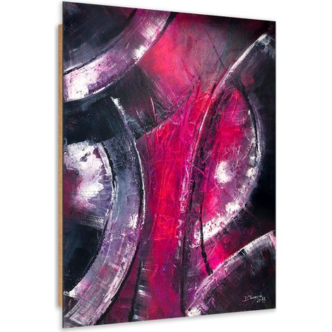 Quadro deco panel, Cerchi d'argento - 60x90 (1/5)