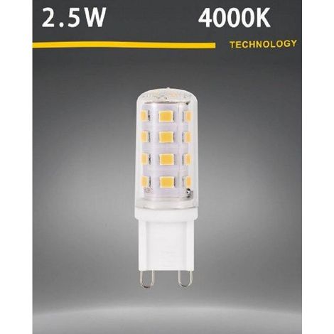 Ampoule Led G9 2,5 W, Tube, Lumière Chaude, Froide, Naturelle, 250 Lm, G9-2,5 W