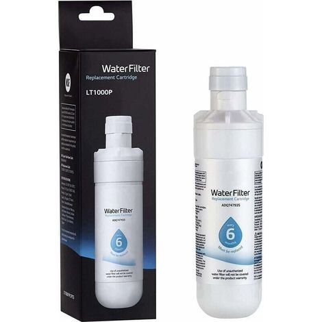 LT1000P - 6 Month / 200 Gallon Capacity Refrigerator Replacement Water Filter (NSF42, NSF53 & NSF401) ADQ74793501, ADQ75795105 or AGF80300704, White (1/5)