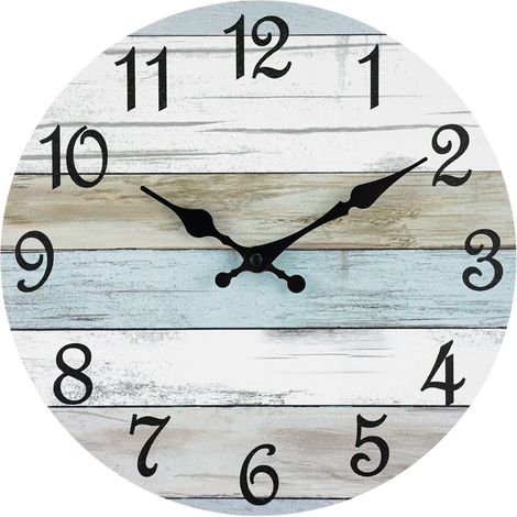 Horloge Murale Silencieuse En Mdf Bois Design Créatif Pour Salon Chambre À Coucher Décoration Intérieure 1 Pièce (1/5)