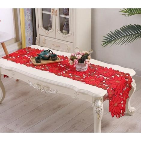 Chemin De Table Élément noël père noël Pour Créer Une Atmosphère De Fête 180cmx40cm (1/4)