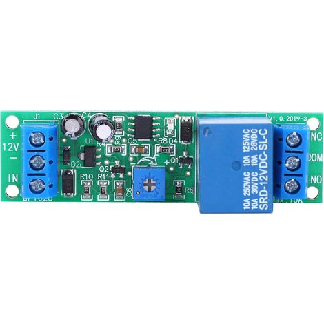 Module Temporisateur Relais avec Alimentation Protection Anti-Inversion pour Tableau Électrique (1/5)