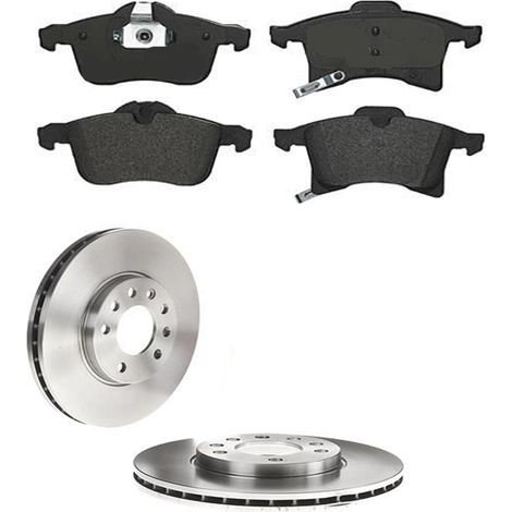KIT FRENI ANTERIORI compatibile con OPEL MERIVA B MPV /SPACE WAGON (S10) - DISCHI + PASTIGLIE OEM: P 59 045 / 16953 /SOSTITUZIONE DIRETTA/BASSA POLVERE/SILENZIOSO (1/5)