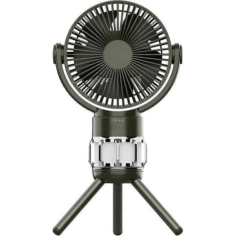 Ventilateur électrique portable rechargeable sur trépied de bureau, rafraîchisseur d'air, ventilateur de plafond (1/5)