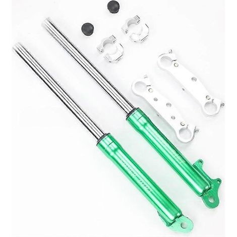 Horquilla delantera de motocicleta de 510 mm con amortiguador de 25 mm para minimotos de 47 cc y 49 cc de 2 tiempos, motos de cross y minicarros. (1/5)