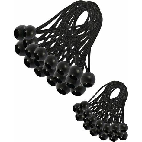 Tendeur sandow , 30 Pièces Tendeur Elastique, Tendeur Bache, Sandow Elastique, Tendeur Élastique pour Pavillon, Bâche, Camping, Tente, Rideaux Harnais d’Extension(200mm ) (1/4)