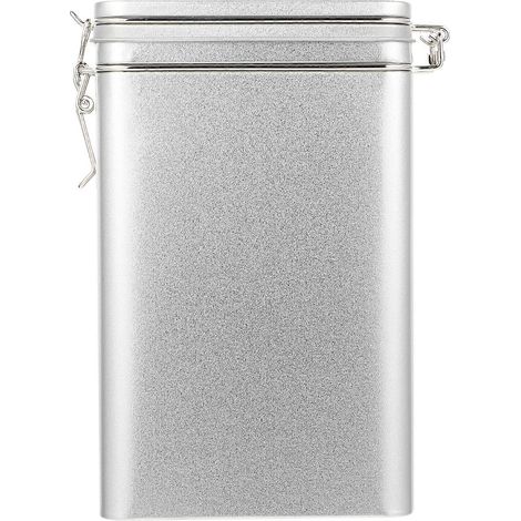 boîte de conservation hermétique pour grains de café (argentée)-19.00X12.00X8.00CM-Silver (1/3)