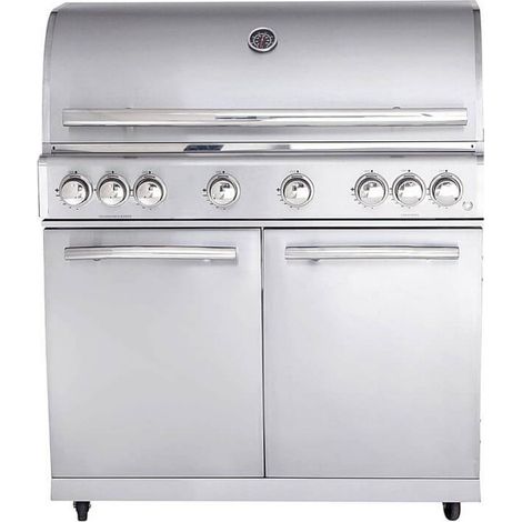 ALLGRILL Gasgrill CHEF XL Edelstahl Modular Grundmodell 6 Brenner, Backburner (500906) (1/4)
