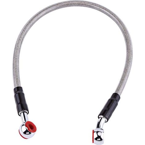 Ligne de Tuyau d'Huile de Frein, Ligne de Tuyau d'embrayage de Frein de Moto Ligne de Durite d’Huile de Frein(45CM -Gris) (1/5)