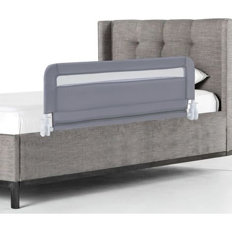 Barandilla de cama plegable para niños pequeños, 100 cm, funda lavable