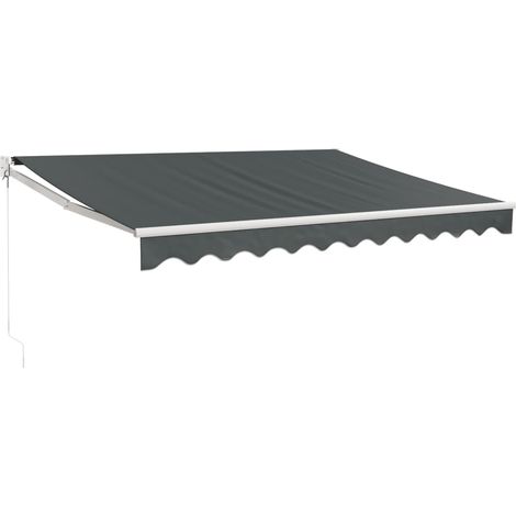 Maison Exclusive - Markise Einziehbar Anthrazit 3x2,5 m Stoff und