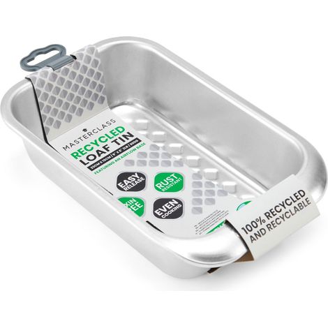 MasterClass Brotform de Recyceltes Aluminium de 2lb, Brot- und Kuchenform de Brot- und Kuchenformen Hitze- und verformungsbeständig Superior Heat Distribution