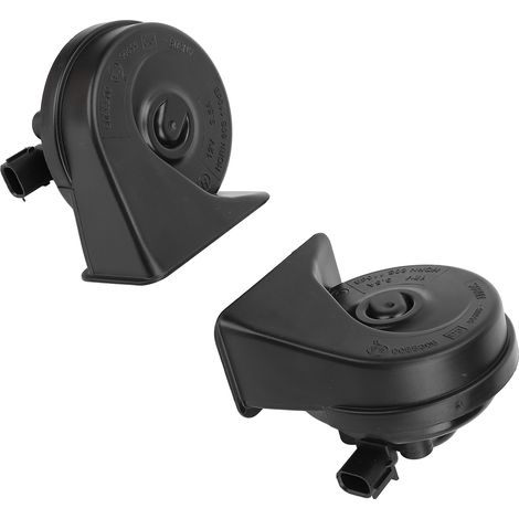 Klaxon de voiture 12V 110db, électrique Super fort, résistant à l'eau, tonalité élevée et basse, remplacement de véhicule, noir (1/5)