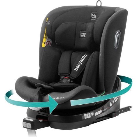 Siège auto BABYAUTO Aitana i-Size 360° ISOFIX Noir/Anthracite 40-150 cm (1/4)